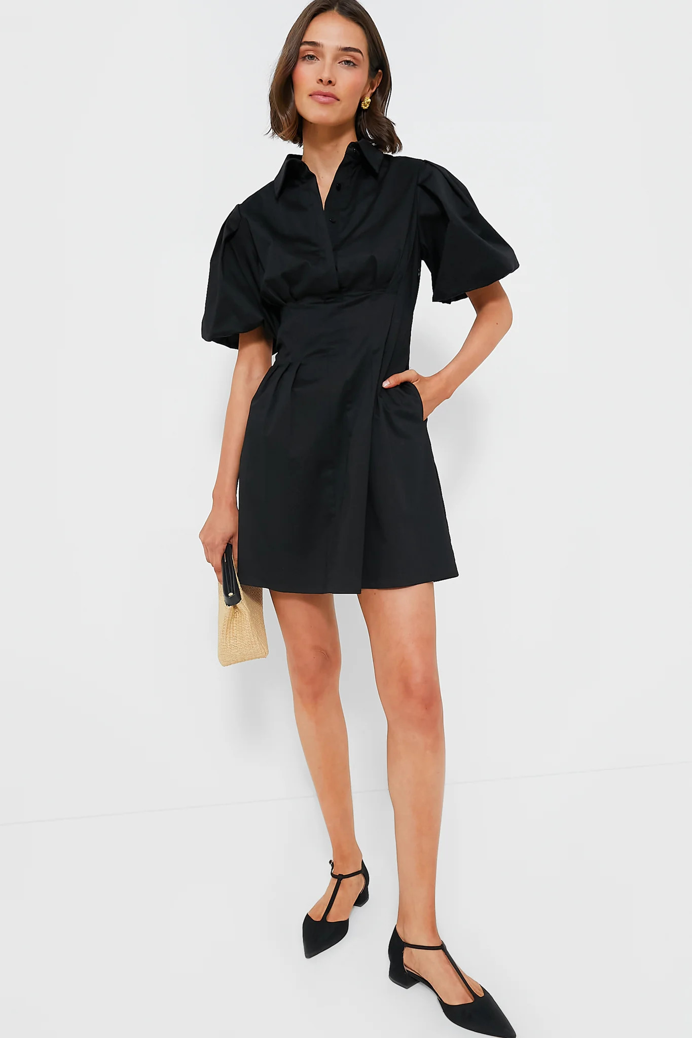 Black Mini Delaney Dress | Tuckernuck (US)