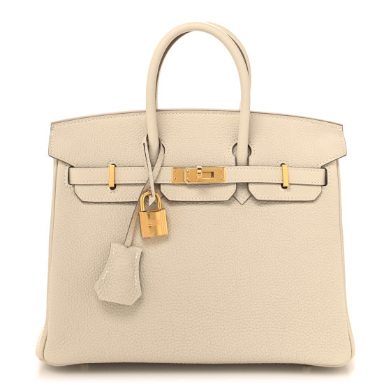 Togo Birkin 25 Craie | FASHIONPHILE (US)