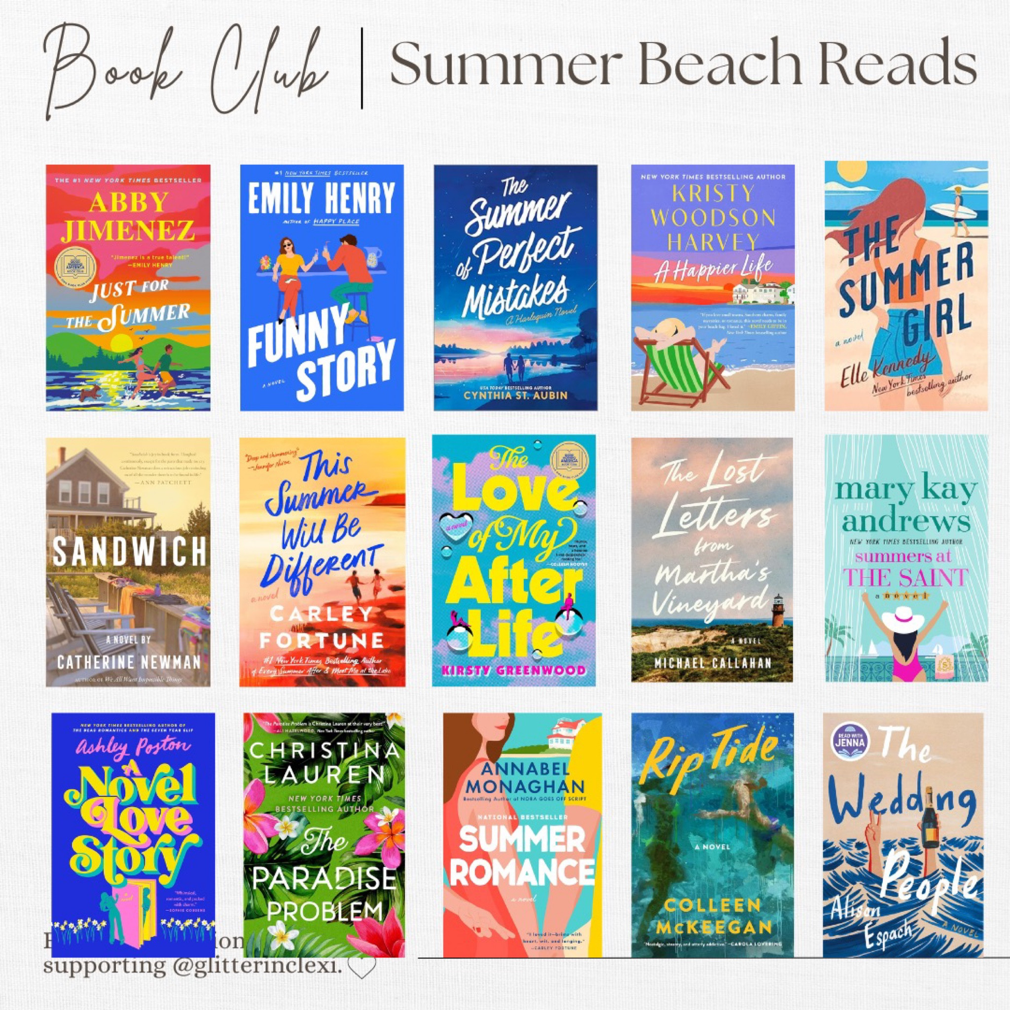Book club summer beach reads!

#LTKSaleAlert #LTKFindsUnder50 #LTKSeasonal