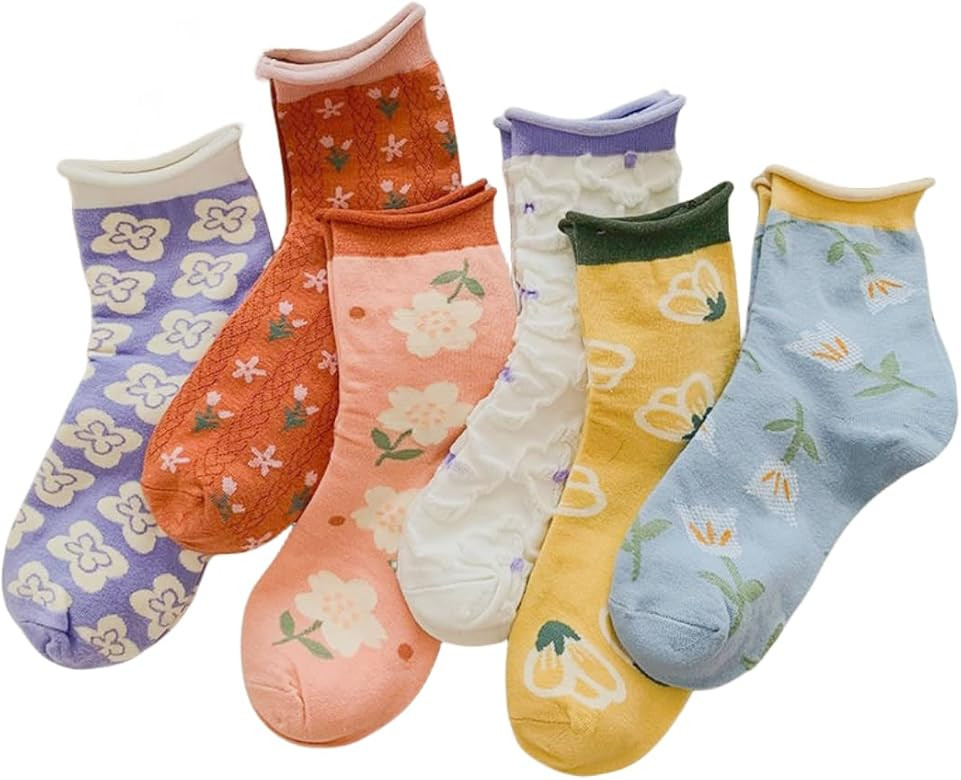 Athletic Socks for Women and Girls Cute Cotton Sock | Amazon (US)