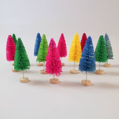 12ct Bright Bottle Brush Trees - Bullseye's Playground™ | Target