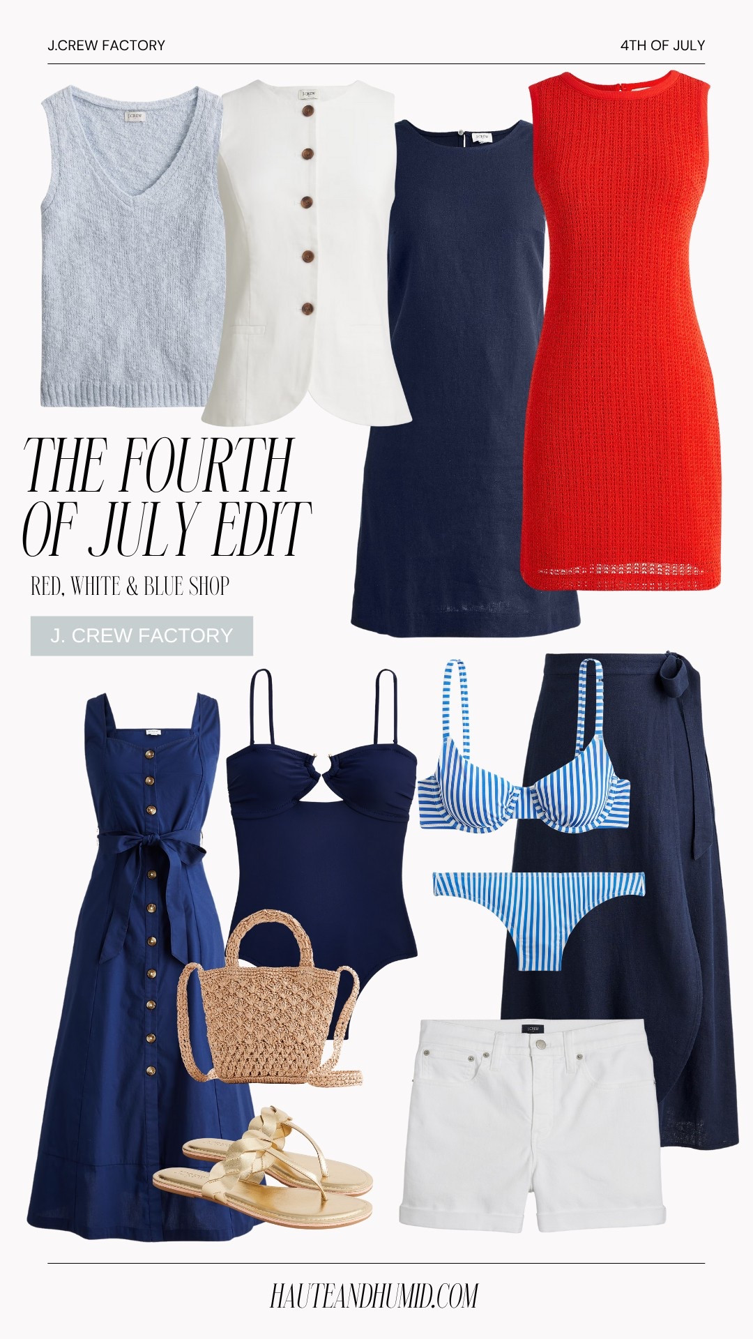 Coastal inspired 4th of July finds from J. Crew Factory  

#LTKFindsUnder100 #LTKSwim #LTKStyleTip