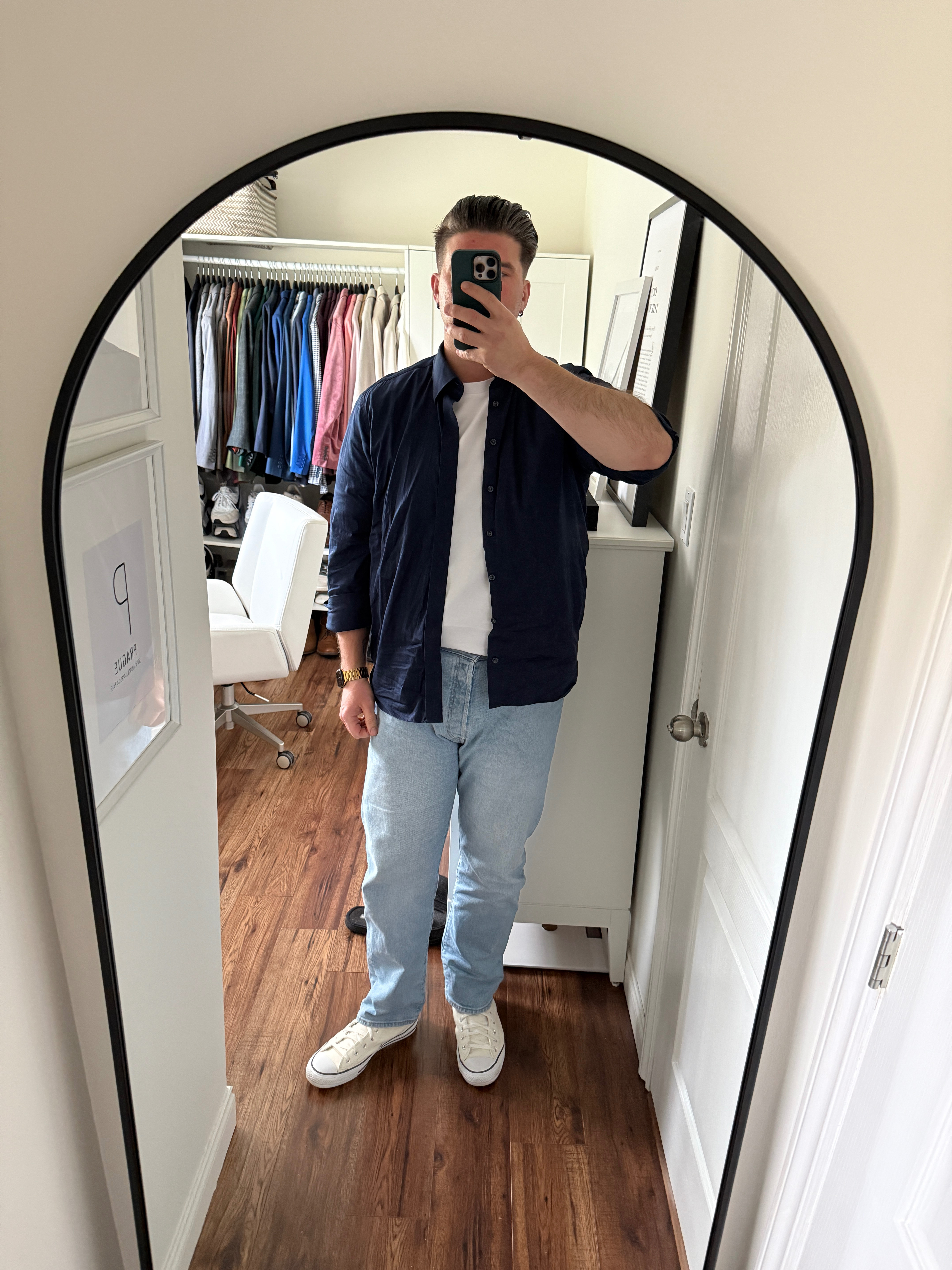 Simple fit for spring that works for all guys no matter their size. 

 #LTKOver40 #LTKMidsize #LTKMens