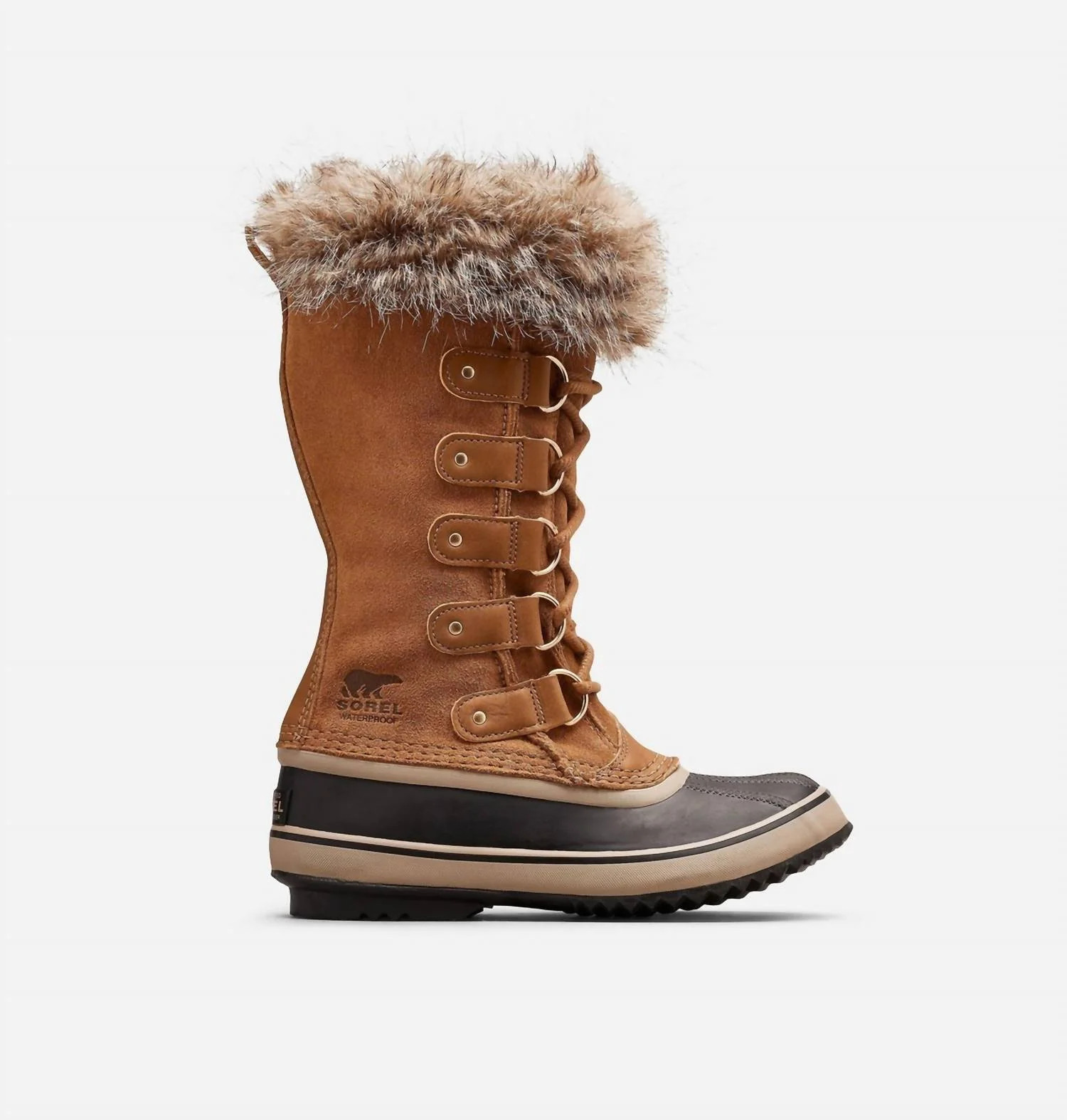 Women's Joan Of Arctic Waterproof Boot In Camel Brown/black | Shop Simon