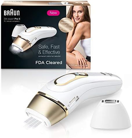 Amazon.com: Braun IPL Hair Removal for Women and Men, Silk Expert Pro 5 PL5137 with Venus Swirl R... | Amazon (US)