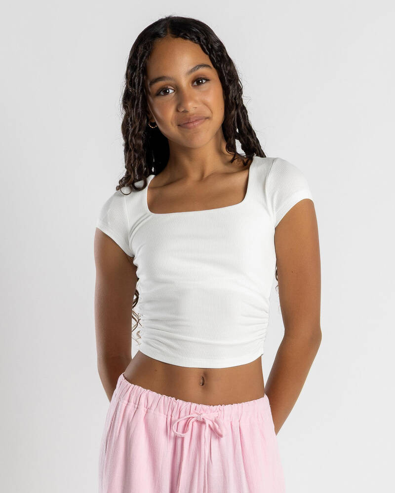 Girls' Basic Ruched Side Tee | City Beach (US)