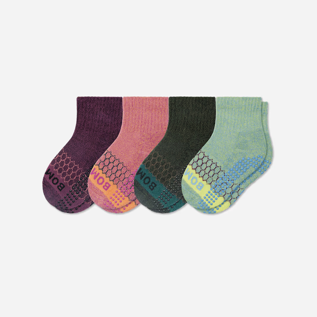 Toddler Marl Gripper Calf Sock 4-Pack | Bombas