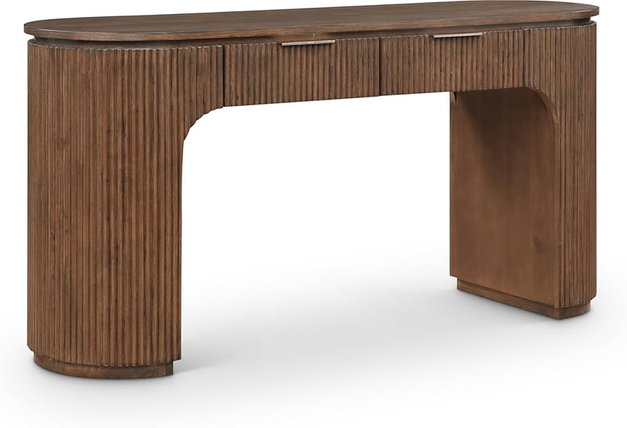 Meridian Furniture 818Brown-Desk Astrid Collection Modern | Contemporary Desk/Console with Rich B... | Amazon (US)