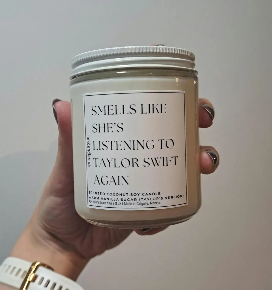 Taylor Swift Candle taylor's Version Scented Coconut Soy Candle for Swiftie Birthday Gift - Etsy ... | Etsy (US)