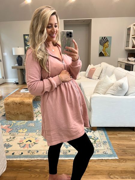 Another day another mirror selfie😆But this 3-in-1 maternity and baby wearing hoodie + leggings are EVERYTHING. Wearing size small in both pieces. #maternity #bumpfriendly

#LTKbump
