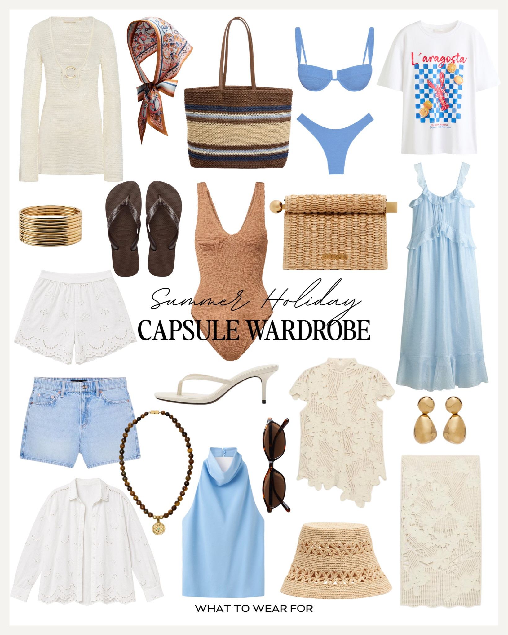 Summer holiday capsule wardrobe ☀️ 🏝️

#LTKsummer