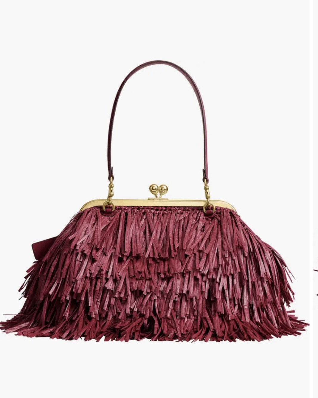 Coach Kisslocks with Fringe in Fuchsia.

#LTKgrwm #LTKootd #LTKdayinmylife