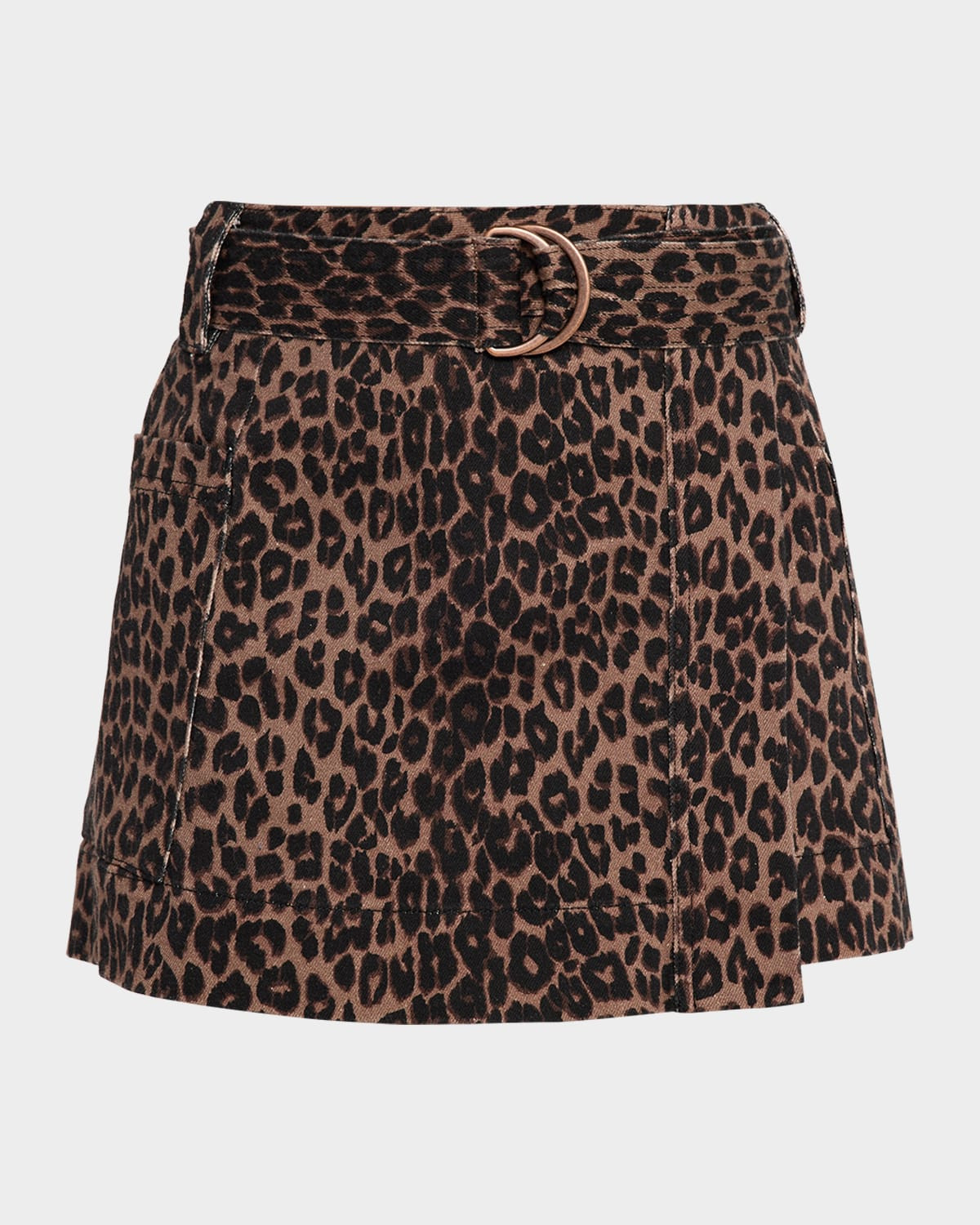 Deanna Leopard Mini Skirt | Neiman Marcus