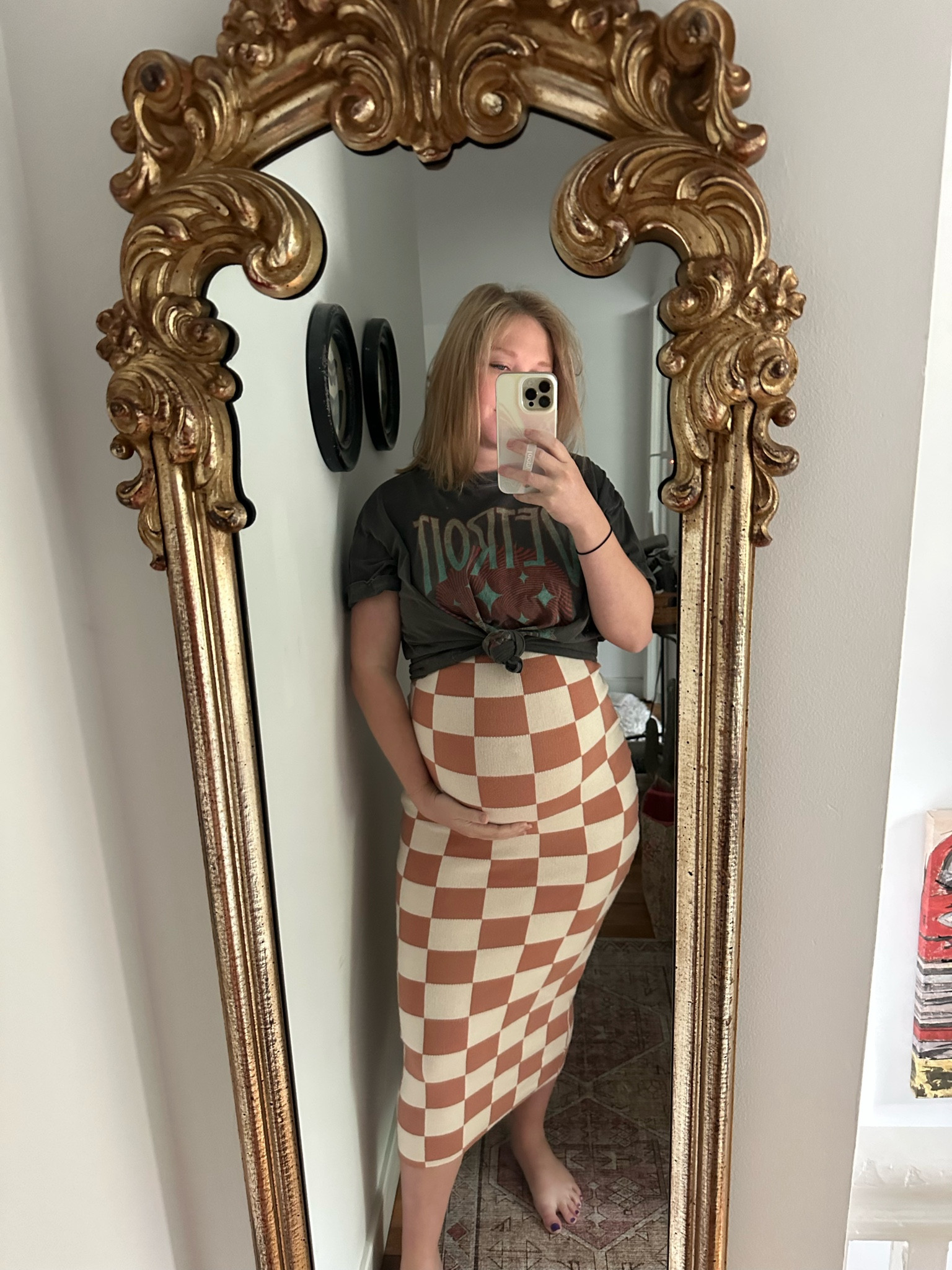 The cutest bump friendly bodycon dress!! Not maternity but still wearing my true medium. Super stretchy and thick material! 

#LTKbump #LTKstyletip #LTKunder50