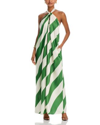 Ronny Kobo Chantell Striped Halter Neck Dress  | Bloomingdale's Women | Bloomingdale's (US)