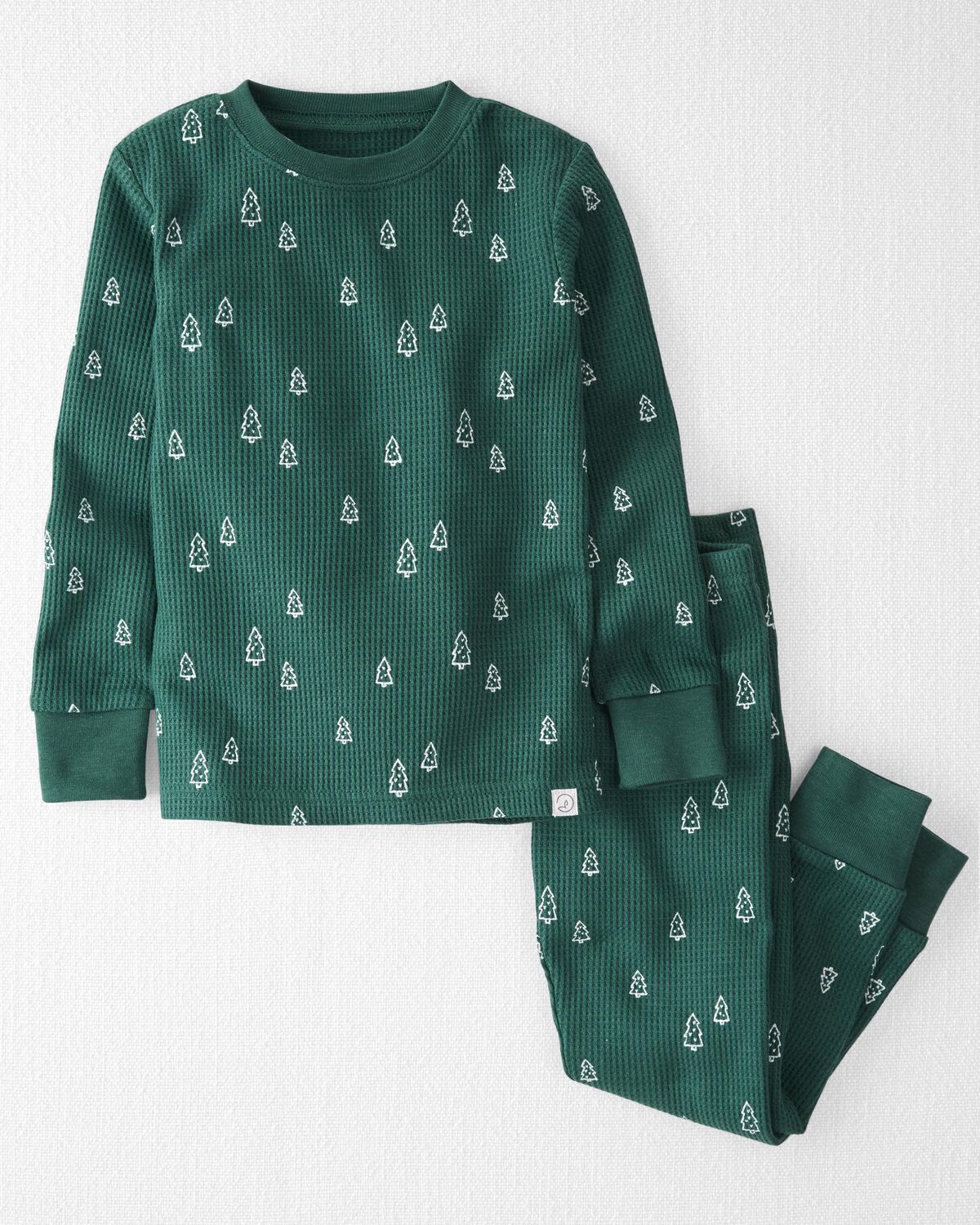 Tree Print Toddler Waffle Knit Pajamas Set Made With Organic Cotton | carters.com | Carter's
