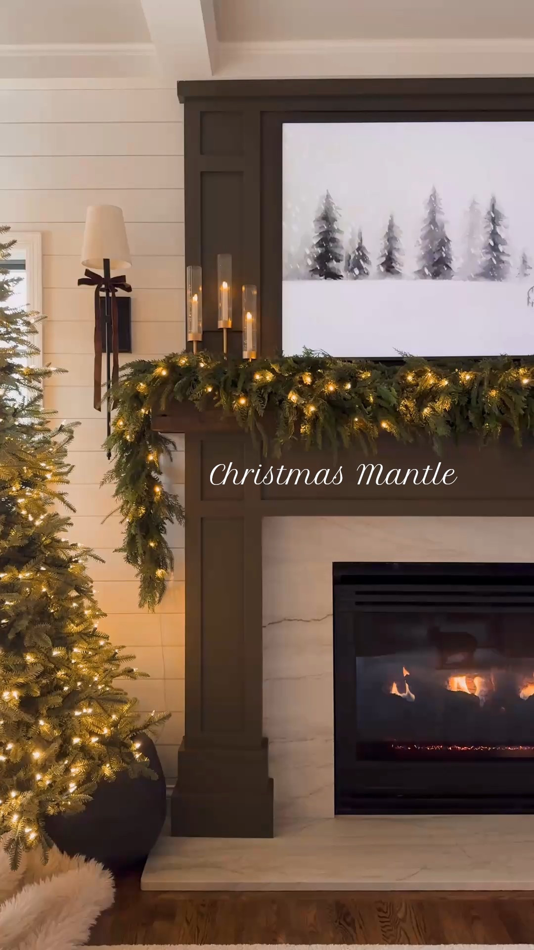 Christmas Mantle ✨ my garland is currently 40% off on Amazon! I of course had to use my favorite candles and stocking and pulled out our nutcracker stocking holder this year. Our stocking tags are a fan favorite. They are so chic and beautiful and the perfection addition to a classic but minimal Holiday mantle. 

#LTKHome #LTKSeasonal #LTKHoliday
