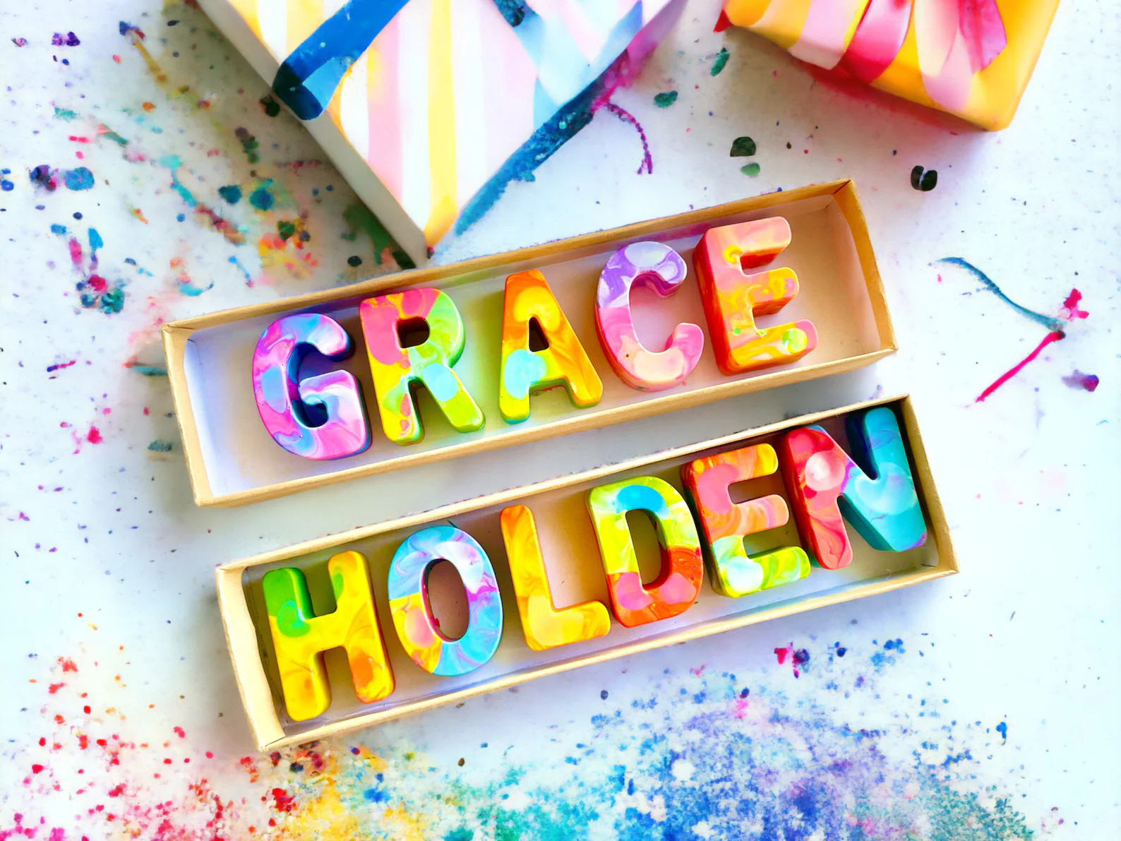 Personalized NAME Crayons Christmas Gift Ideas for Friends Personalized Kids Stocking Stuffers Gi... | Etsy (US)