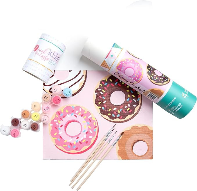 Pink Picasso Kits Paint By Number for Kids | DIY 8x10 Beginner Color by Numbers Canvas Painting A... | Amazon (US)