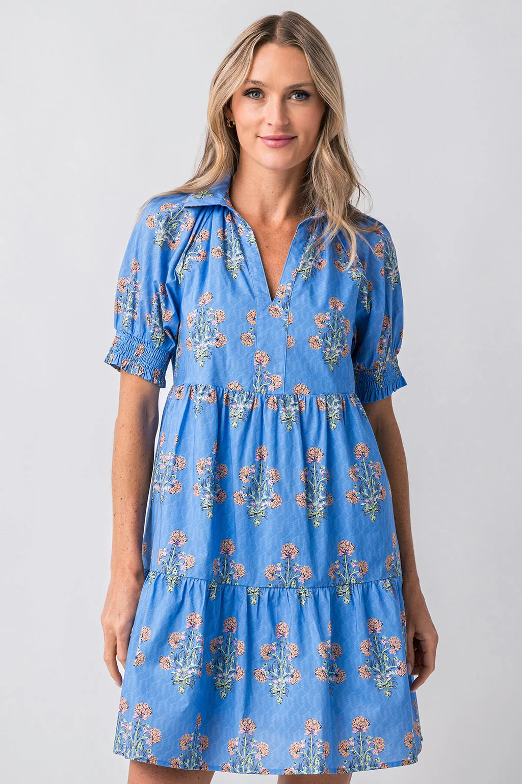 THML Grace Printed Tiered Dress | Social Threads