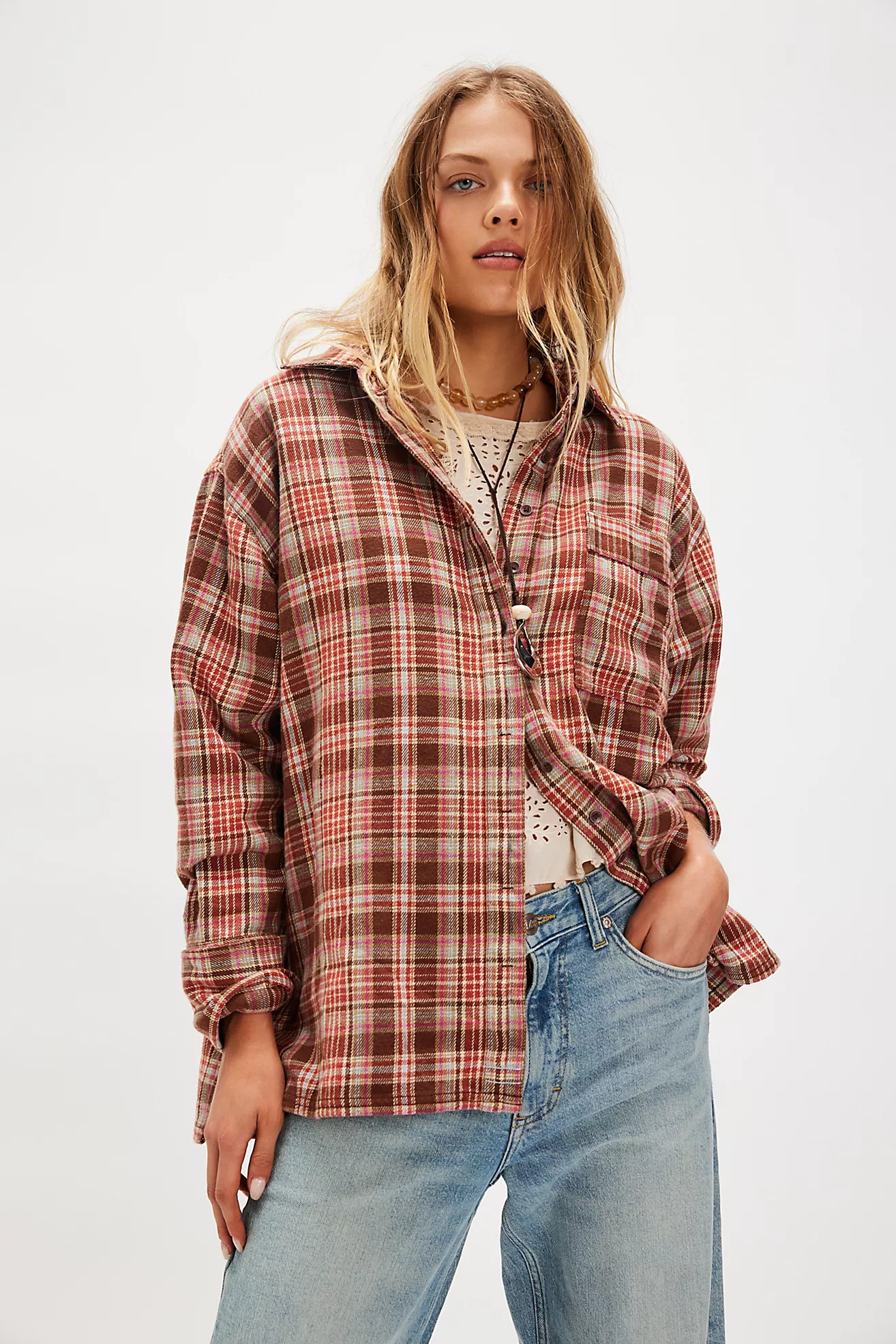 We The Free Hallie Plaid Shirt | Free People (Global - UK&FR Excluded)