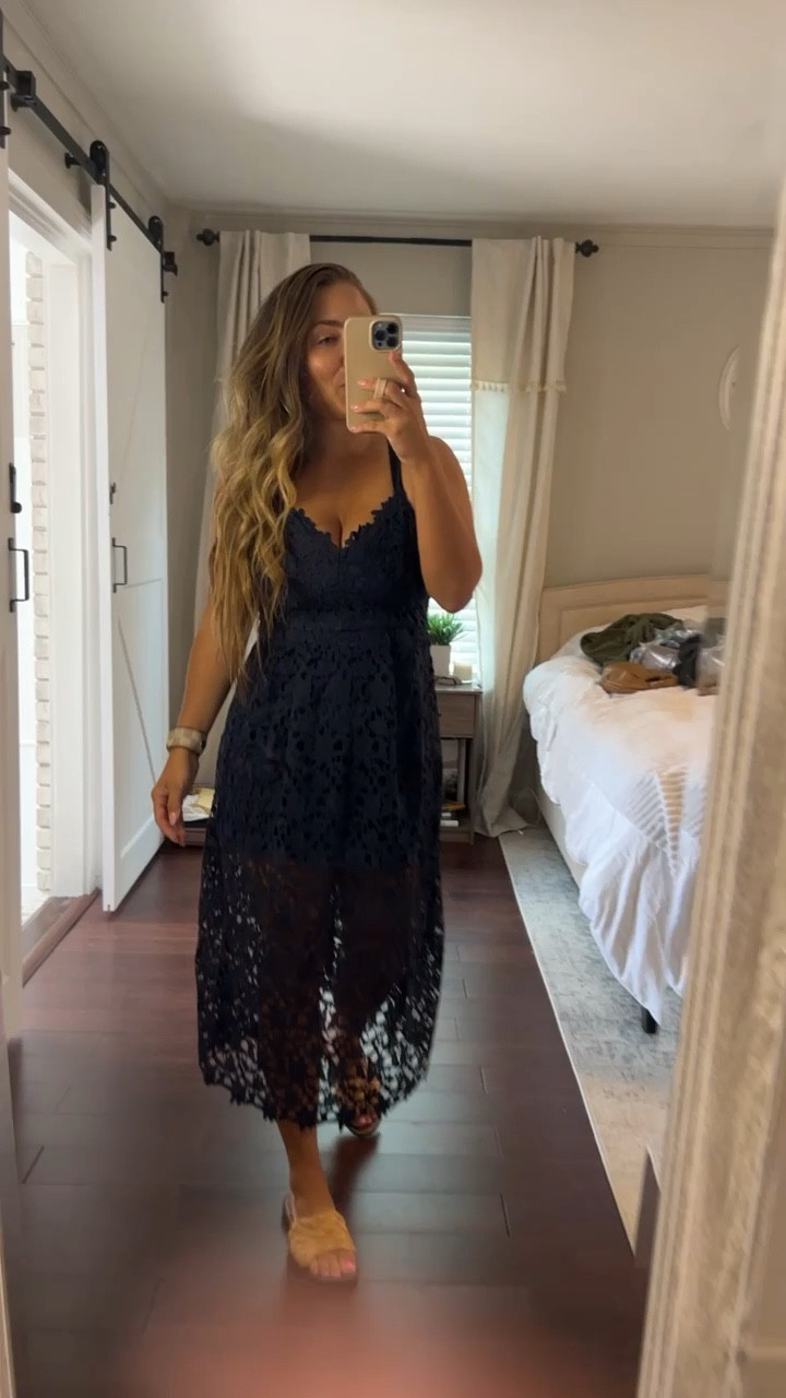 Amazon midi dress - in a size small need a medium 

Wedding guest dress, spaghetti strap dress

#LTKwedding #LTKunder100