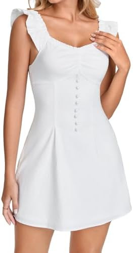 XinFSh Women's Graduation Corset Mini Dress Summer Sweethear A Line Cute Short Party Dresses | Amazon (US)