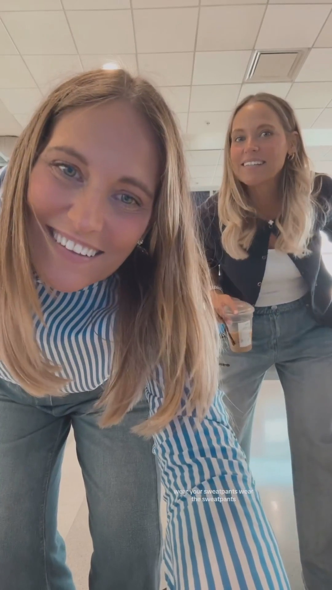 Why wear tight or uncomfortable jeans when traveling? Instead, you could be wearing these rag & bone pants! They are sweatpants that look like jeans! We’ve been wearing these nonstop! Pairing them with basic white tees and a cardigan or a button down stripped top! 

#LTKStyleTip #LTKMidsize #LTKOver40