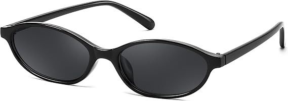 FEISEDY Retro Oval Cat Eye Sunglasses for Women 90s Narrow Lightweight Shades Y2k Trendy Sunnies ... | Amazon (US)