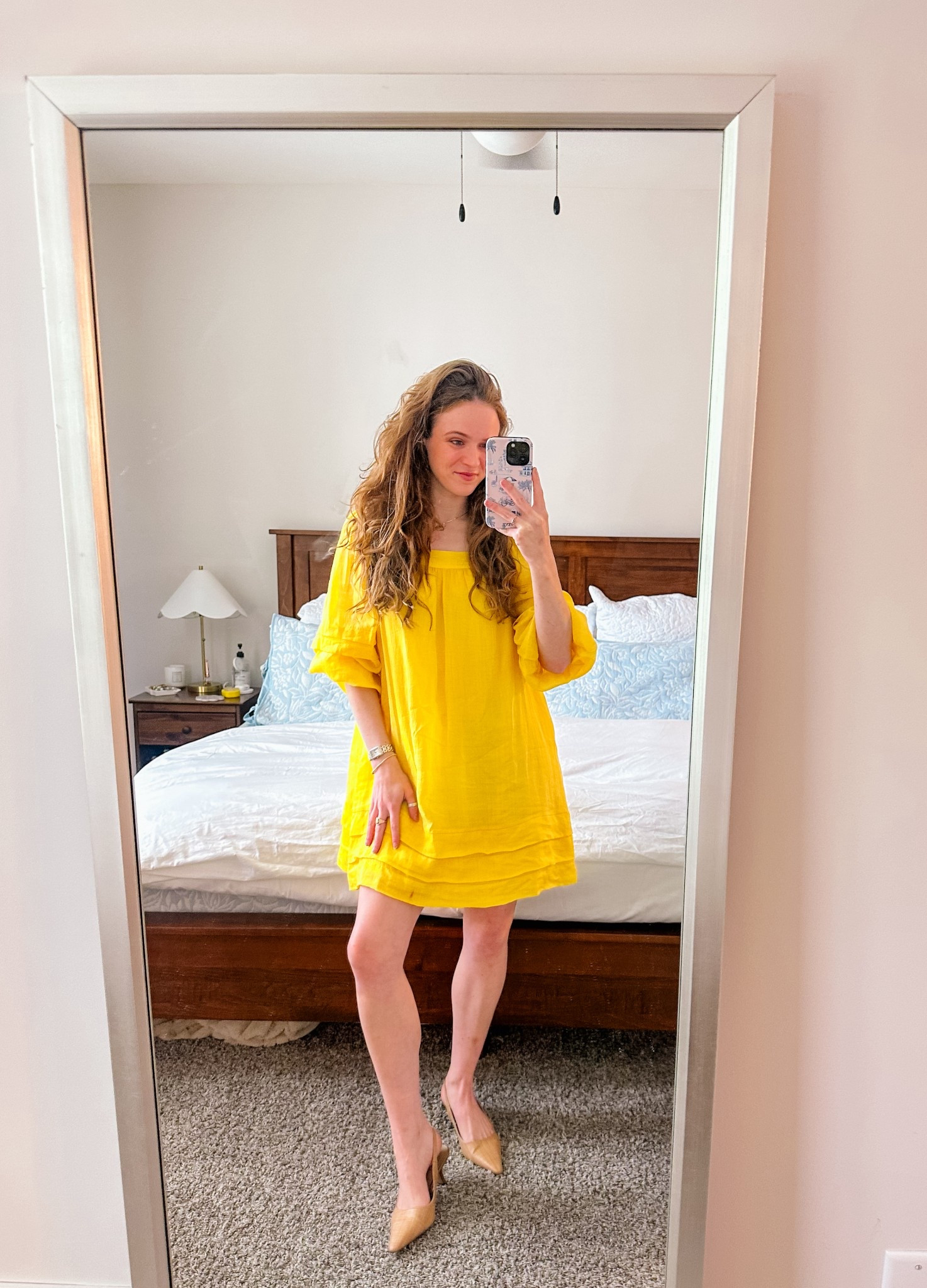 Work OOTD for a big quarterly meeting! I love this yellow linen dress for a spring work event, it’s so bright & happy!! ☀️

#LTKWorkwear