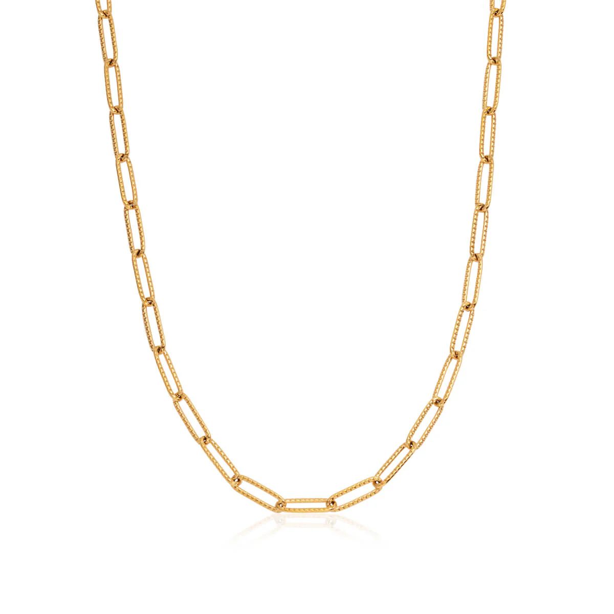 Paperclip Chain Necklace (Gold) | Abbott Lyon