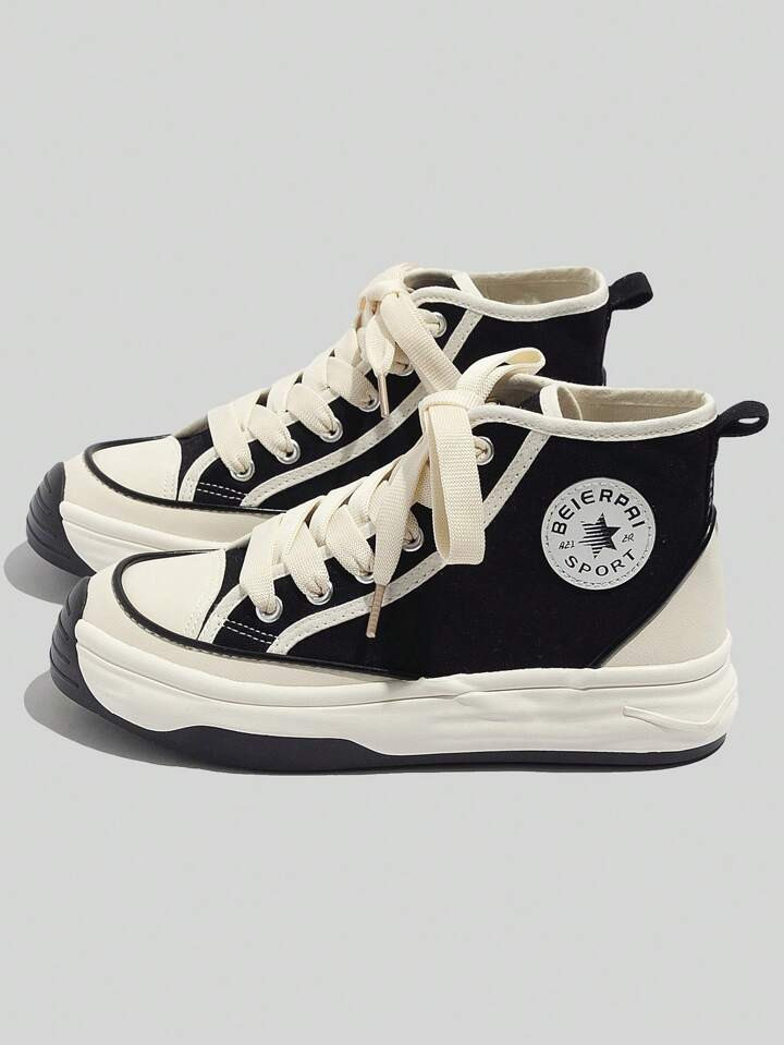 Sportschuhe Für Damen Im Rundzehen-design, Schicke High-top Schuhe Im Freizeit-stil, Für Alle J... | SHEIN