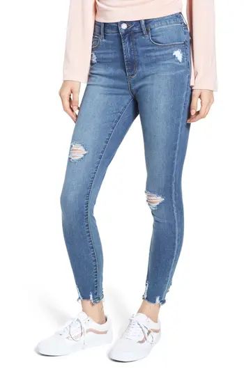 Women's Articles Of Society Heather High Waist Distressed Skinny Jeans | Nordstrom