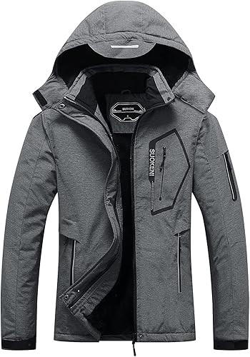 SUOKENI Women's Waterproof Warm Winter Snow Coat Hooded Raincoat Ski Snowboarding Jacket | Amazon (US)