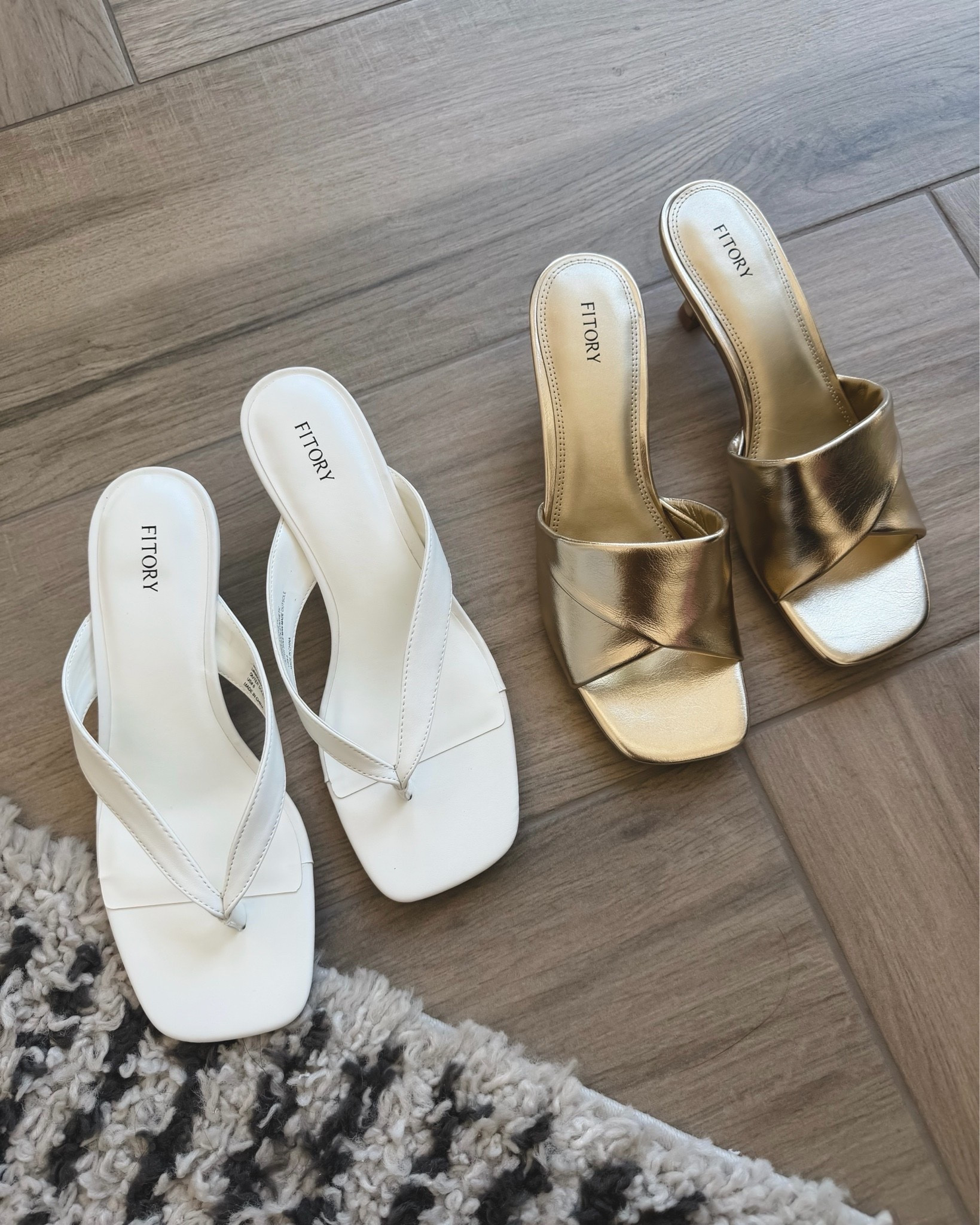 These sandals have the most comfortable footbed and are a steal! They come in multiple colors and run true to size 
White kitten heel sandals and gold sandals 
Run tts 

@Fitory

#LTKSeasonal #LTKOver40 #LTKootd