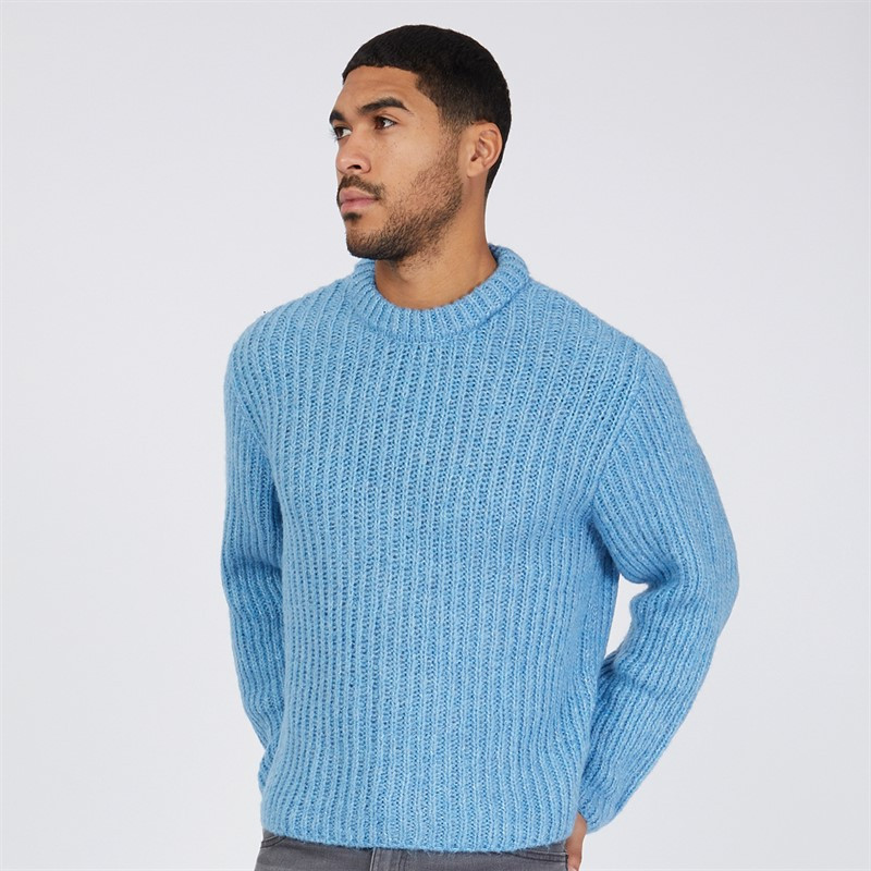 JACK AND JONES Mens Winter Crew Neck Jumper Mountain Spring | M and M Direct (UK)