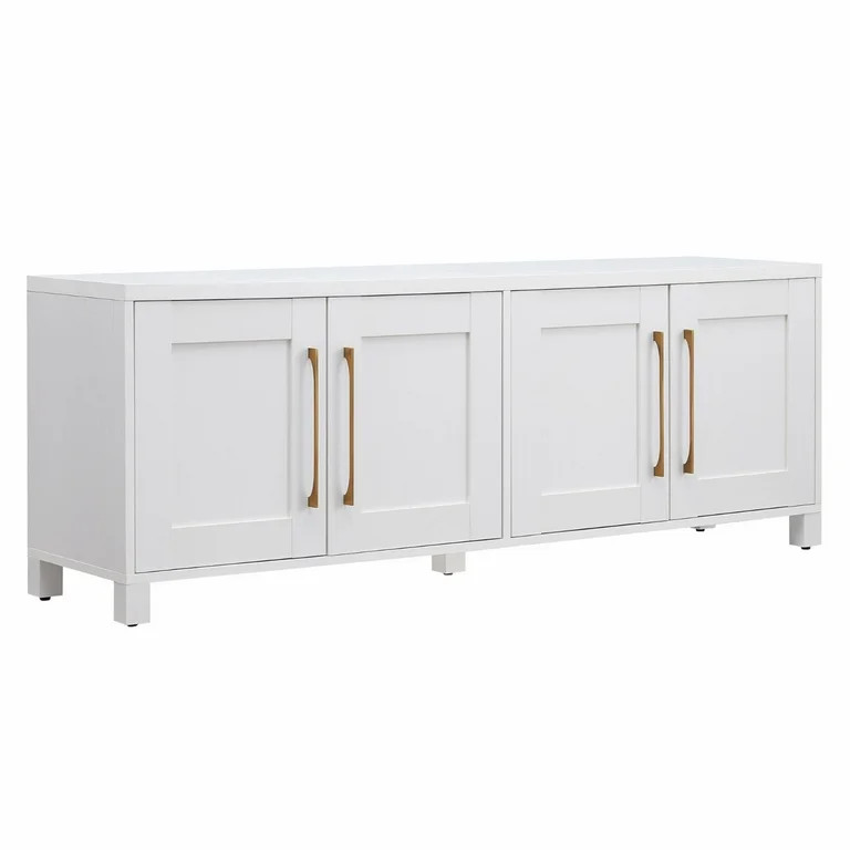 Evelyn&Zoe Chabot Rectangular TV Stand for TV's up to 75", White | Walmart (US)
