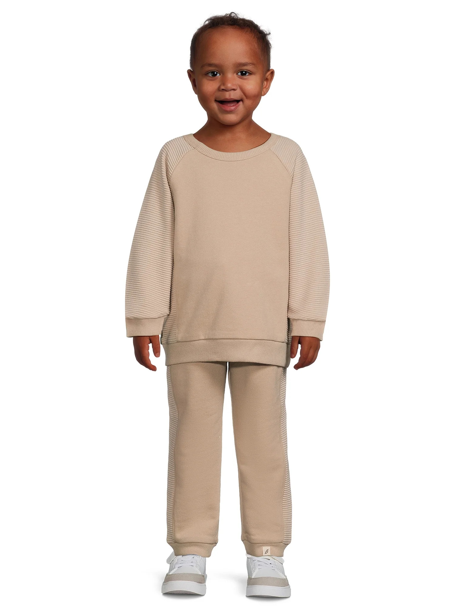 easy peasy Baby and Toddler Boy Sweatshirt and Jogger Pants Outfit Set, 2-Piece, Sizes 12M-5T | Walmart (US)