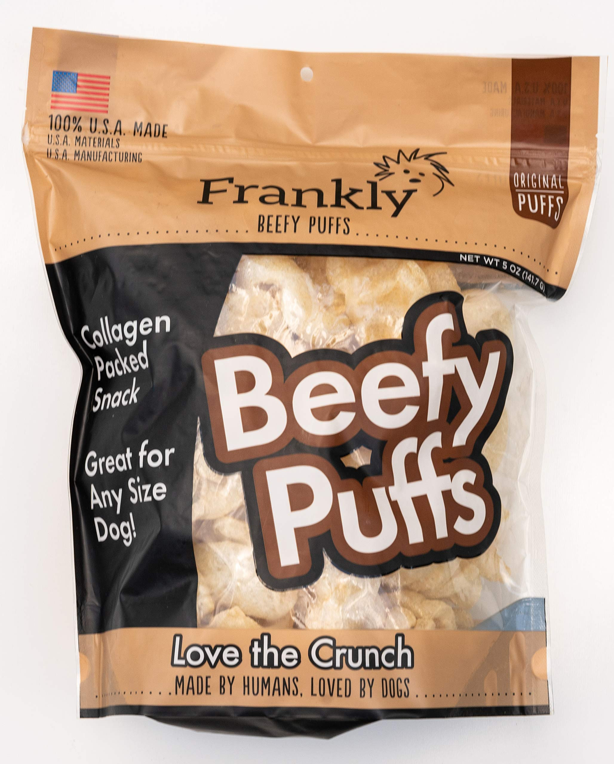 Frankly Collagen Beefy Puffs | Small Dog Treats | Crunchy Protein Bites | Rawhide Free, Grain Fre... | Amazon (US)