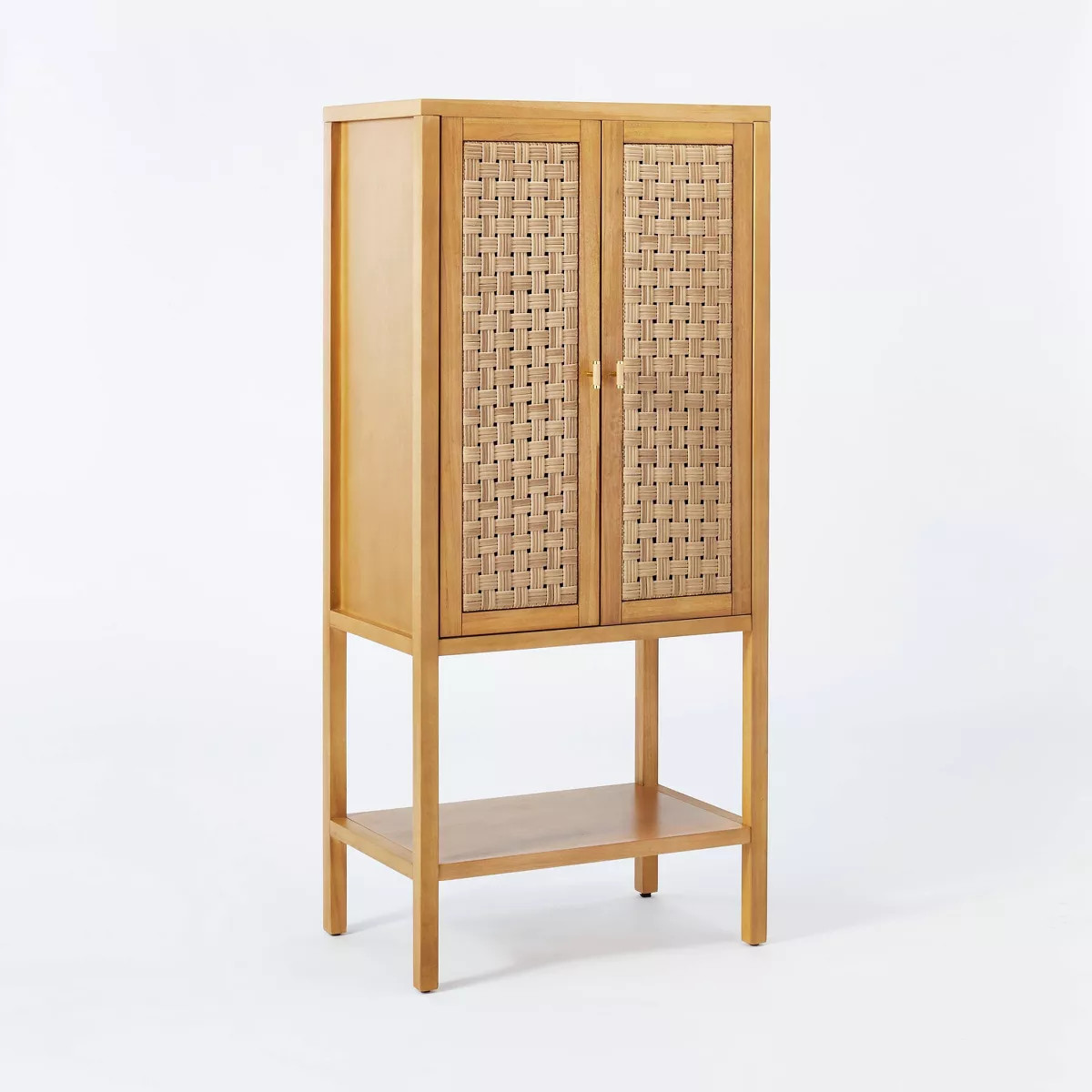 66" Palmdale Woven Door Cabinet Natural - Threshold™ designed with Studio McGee | Target