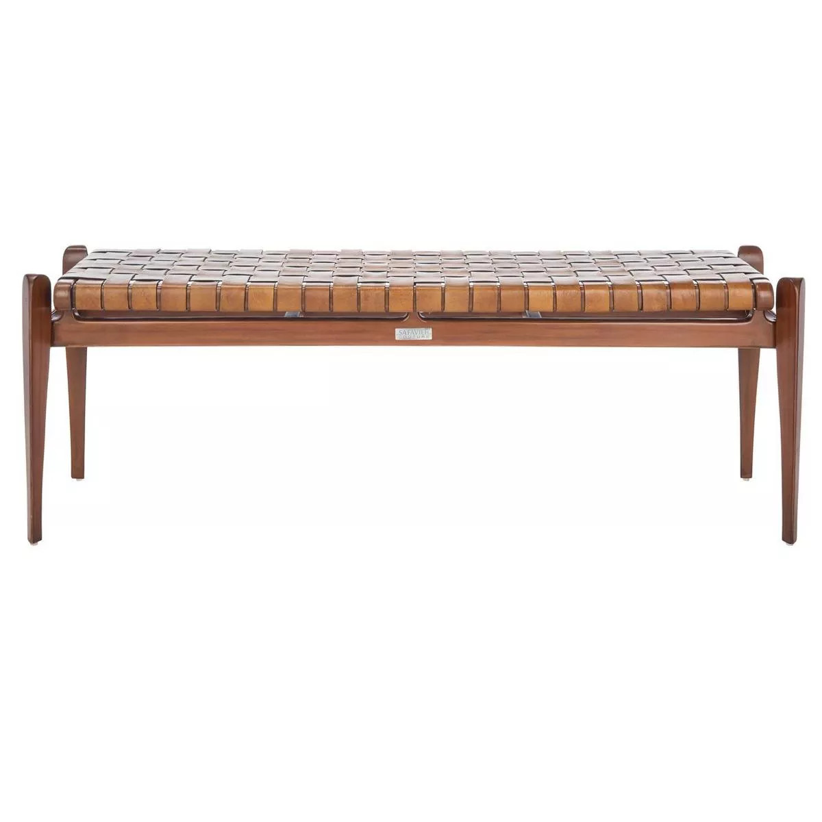 Dilan Leather Bench   - Safavieh | Target