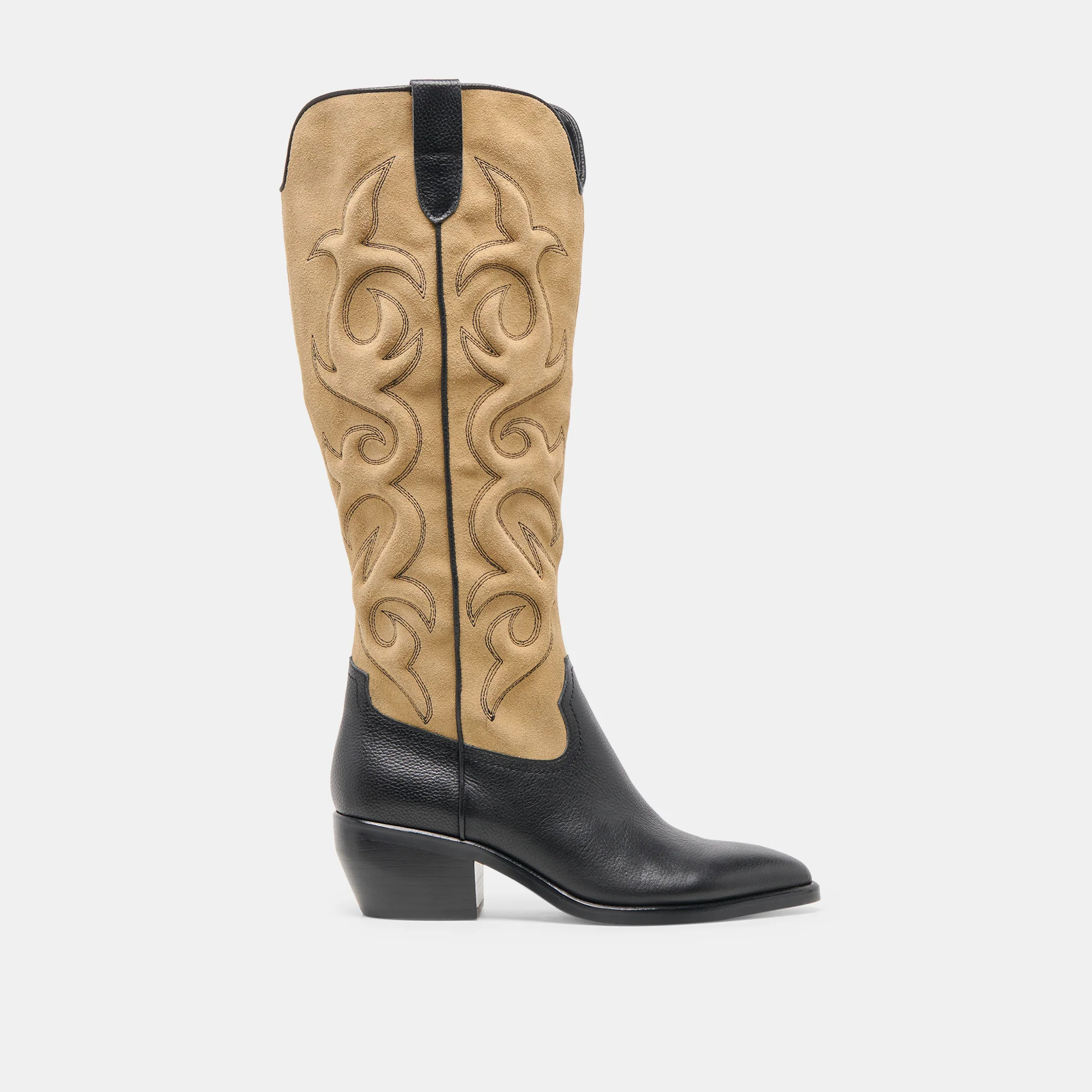 Mirla Black Multi Leather Boots | Dolce Vita | DolceVita.com
