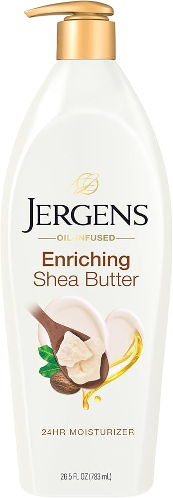 Jergens Shea Butter Hand and Body Lotion, Deep Conditioning Moisturizer, 3X More Radiant Skin, wi... | Amazon (US)