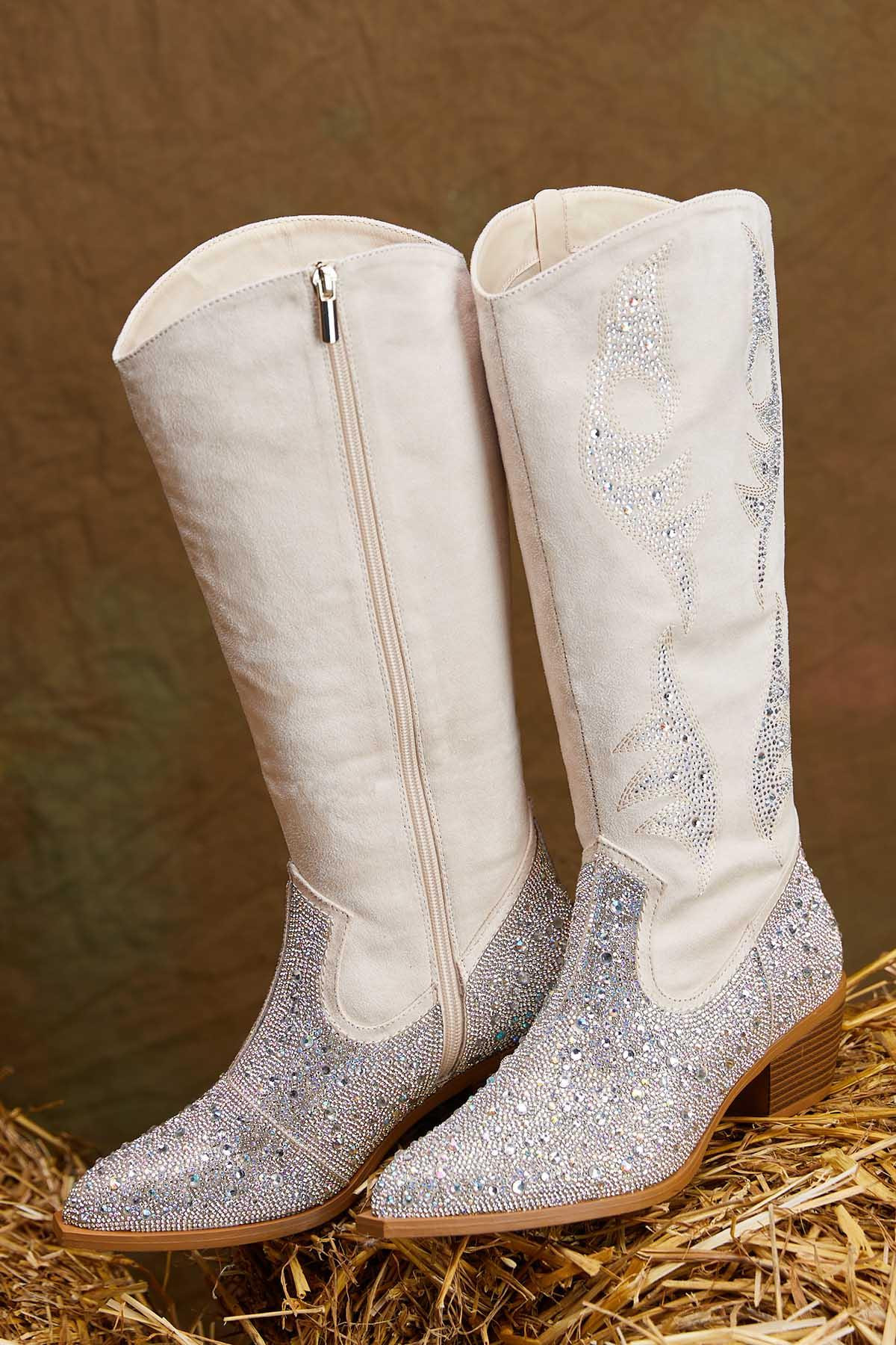 Tall Western Rhinestone Boots | Cato Fashions