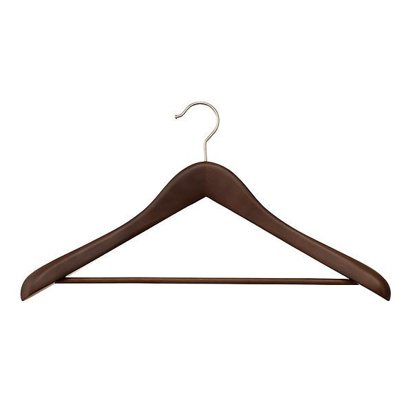 The Container Store Superior Stained Birch Wooden Coat & Suit Hanger | The Container Store