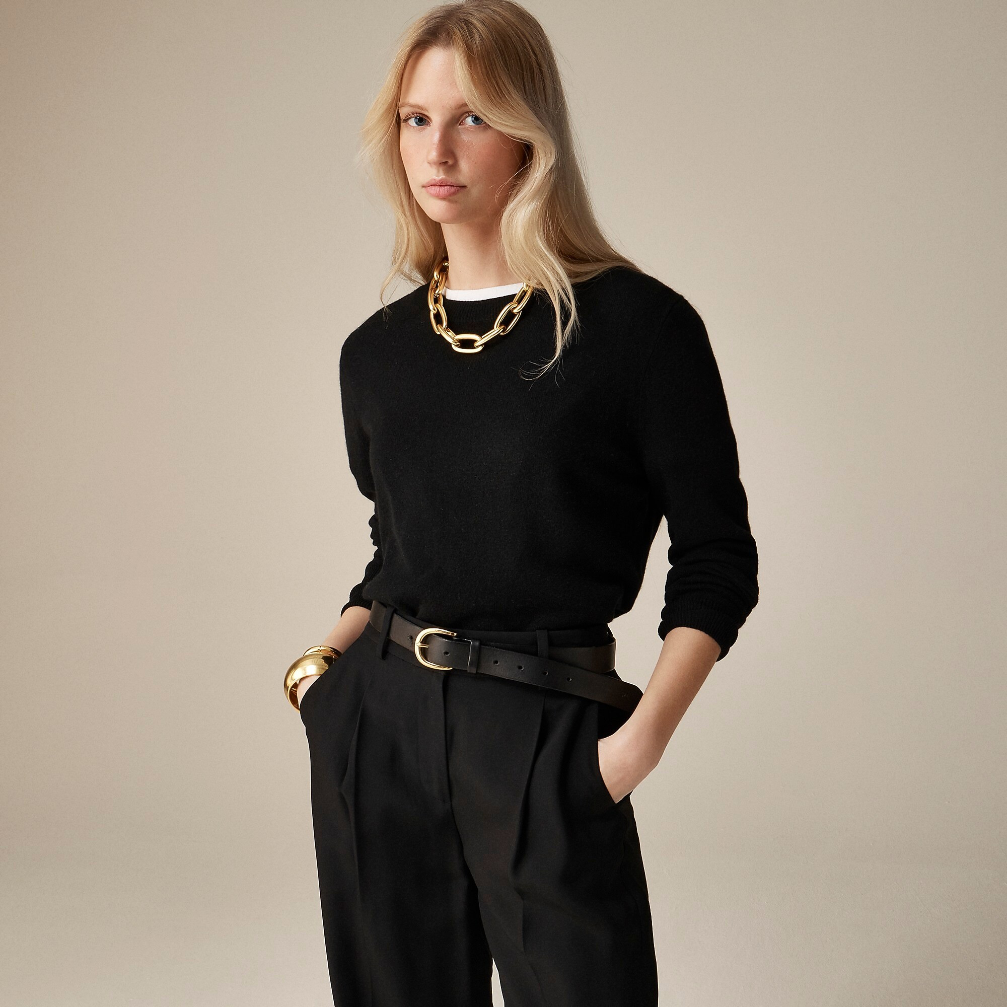 J.Crew: Cashmere Classic-fit Crewneck Sweater For Women | J. Crew US