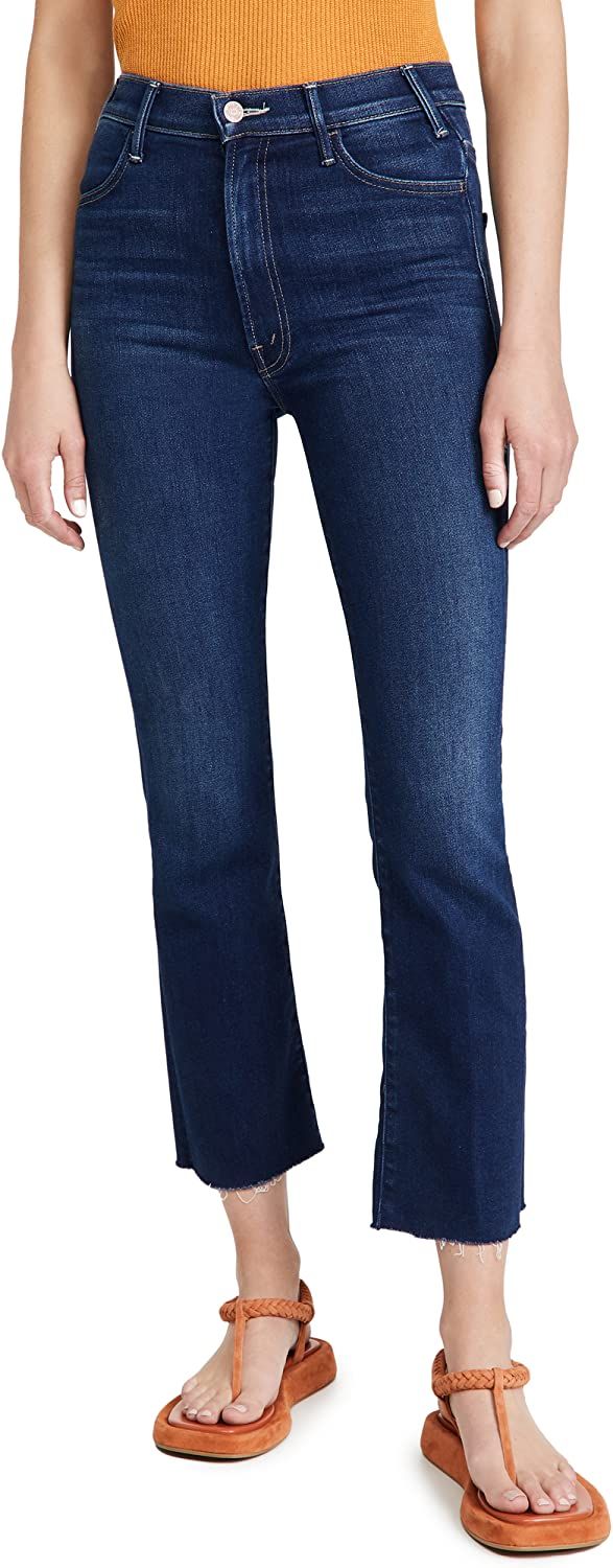 MOTHER Women's The Hustler Ankle Fray Jeans | Amazon (US)