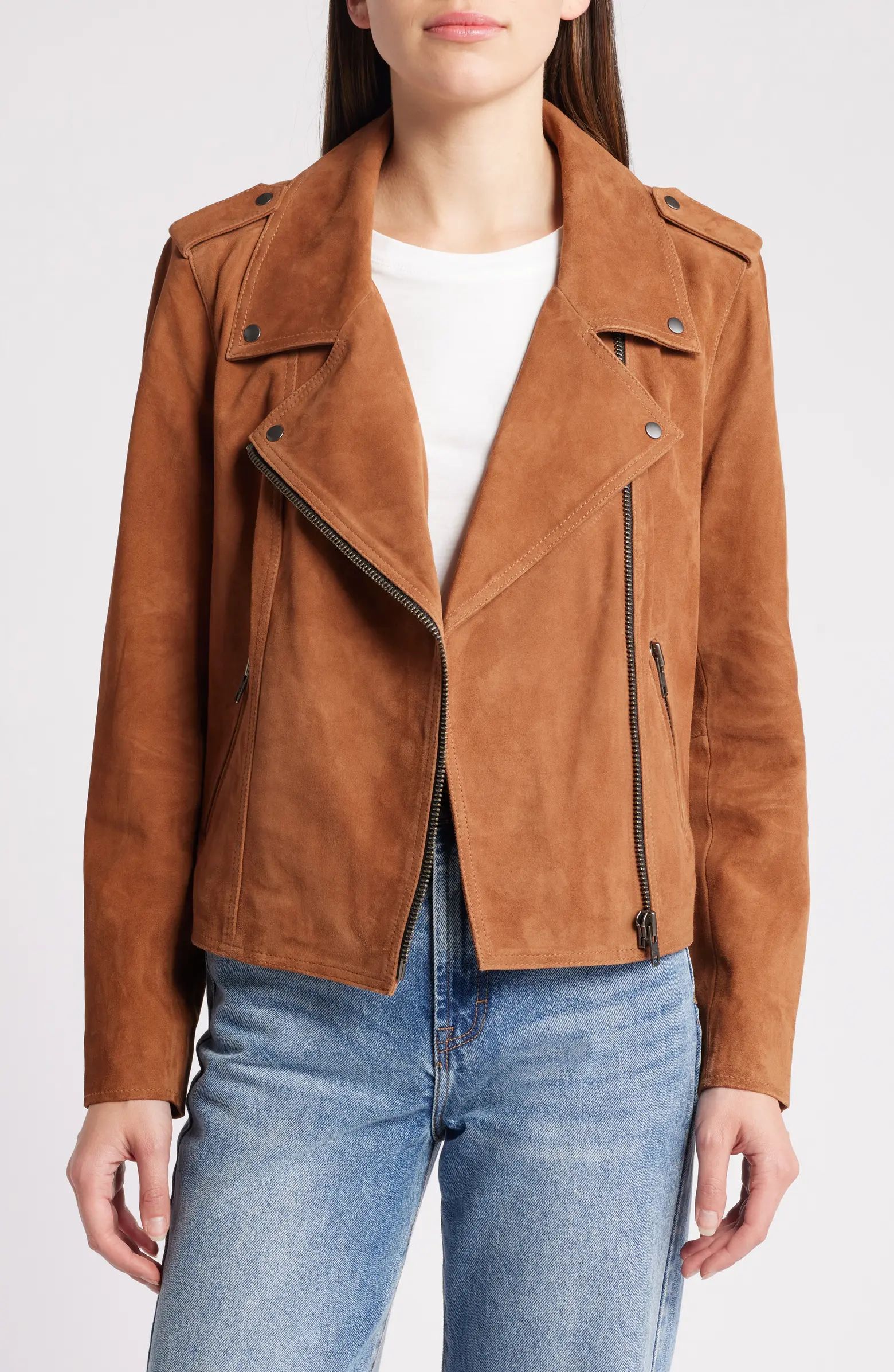 Treasure & Bond Genuine Suede Jacket | Nordstrom | Nordstrom