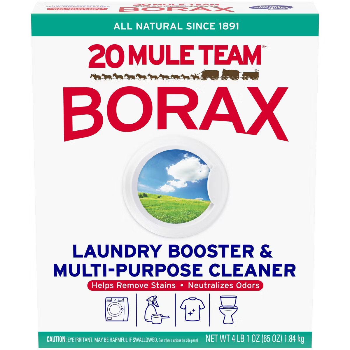 Mule Team Borax All Natural Detergent Booster & Multi-Purpose Household Cleaner - 65oz | Target