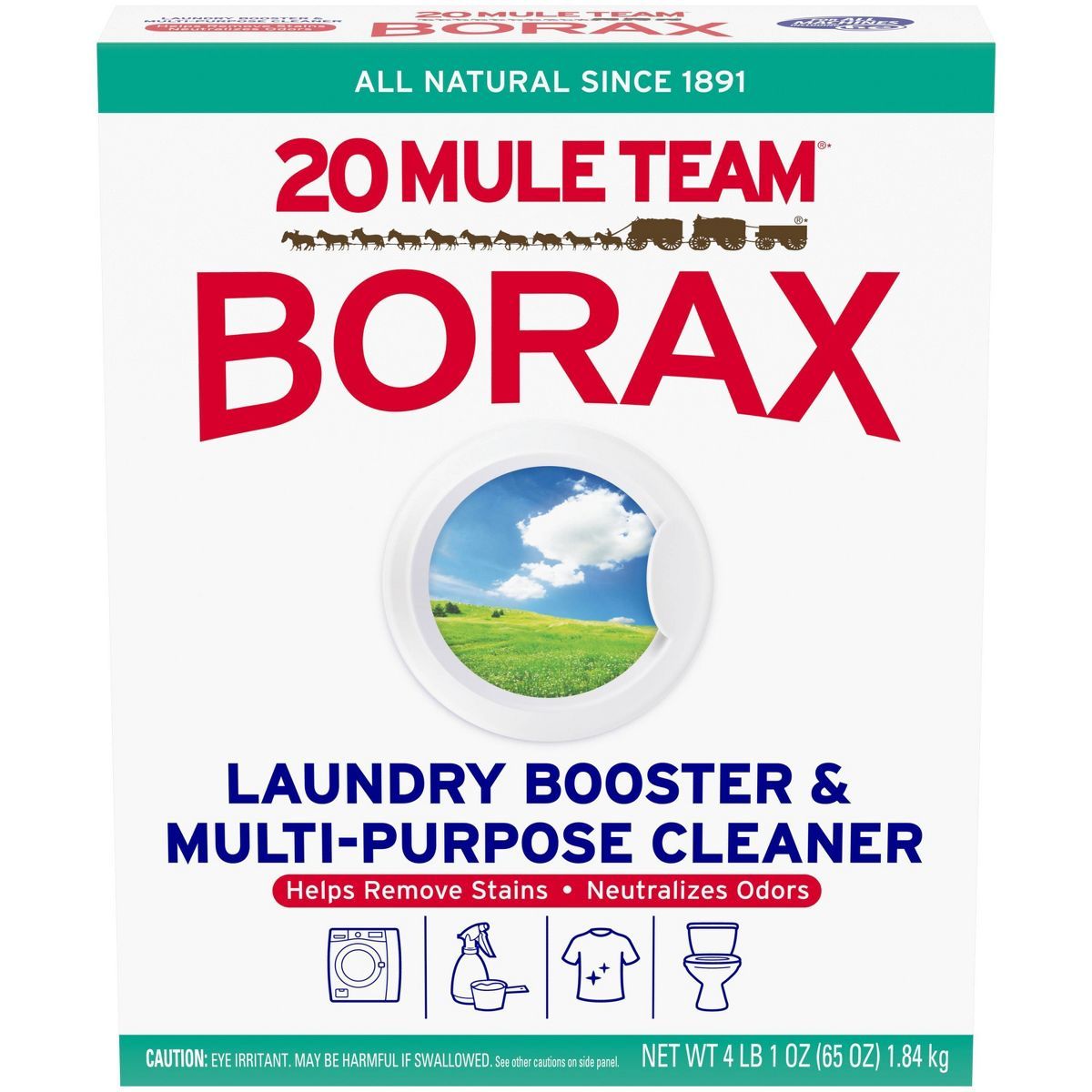 Mule Team Borax All Natural Detergent Booster & Multi-Purpose Household Cleaner - 65oz | Target